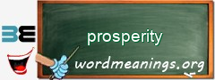 WordMeaning blackboard for prosperity